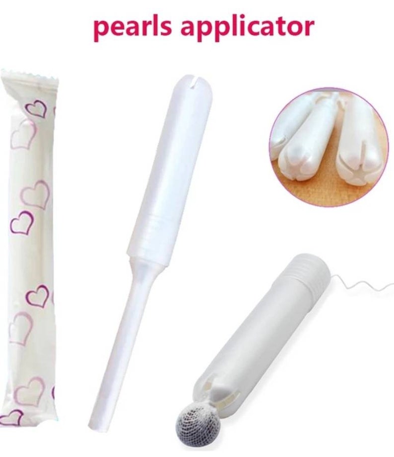 Yoni/Vagi pearlstampons for detoxing/cleansing.Pearl Etsy