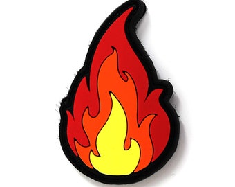 Flame Lick - Fire | PVC Rubber Tactical Morale Patch
