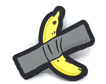 Duct Tape Banana Art PVC Gummi taktischer Aufnäher | Lustiger Aufnäher