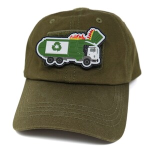 Garbage Truck Dumpster Fire Morale Patch | Recycle | PVC Rubber Tactical Patch | Funny Hook & Loop Patch image 5