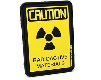 Caution Radioactive Materials PVC Morale Patch
