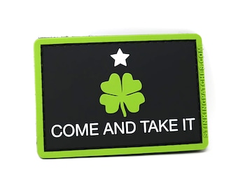 Come and Take It Four Leaf Clover PVC Tactical Patch
