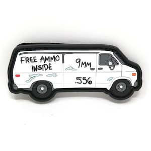 Free Ammo Van PVC Rubber Funny Tactical Hook and Loop Patch