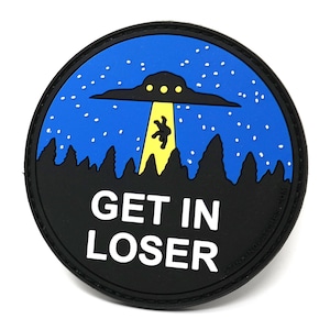 Get in Loser PVC Rubber PVC Hook and Loop Patch | Funny Tactical Patch