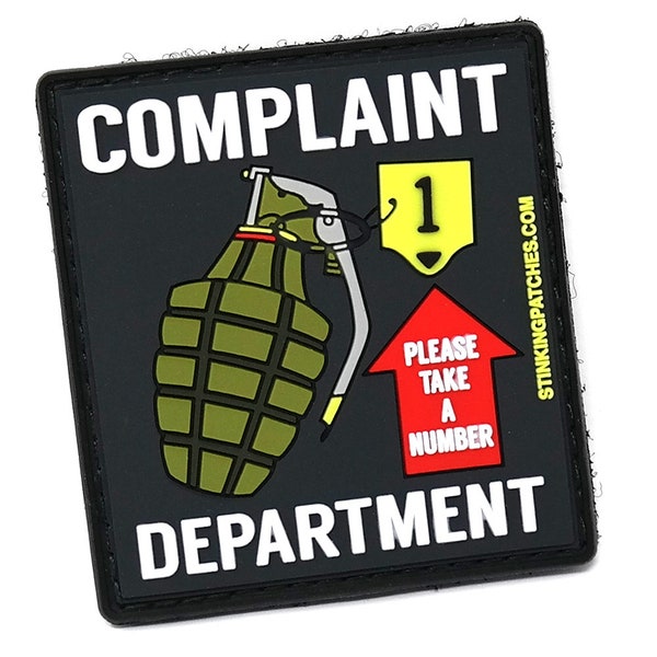 Complain Pvc Complaint Department Grenade - Etsy
