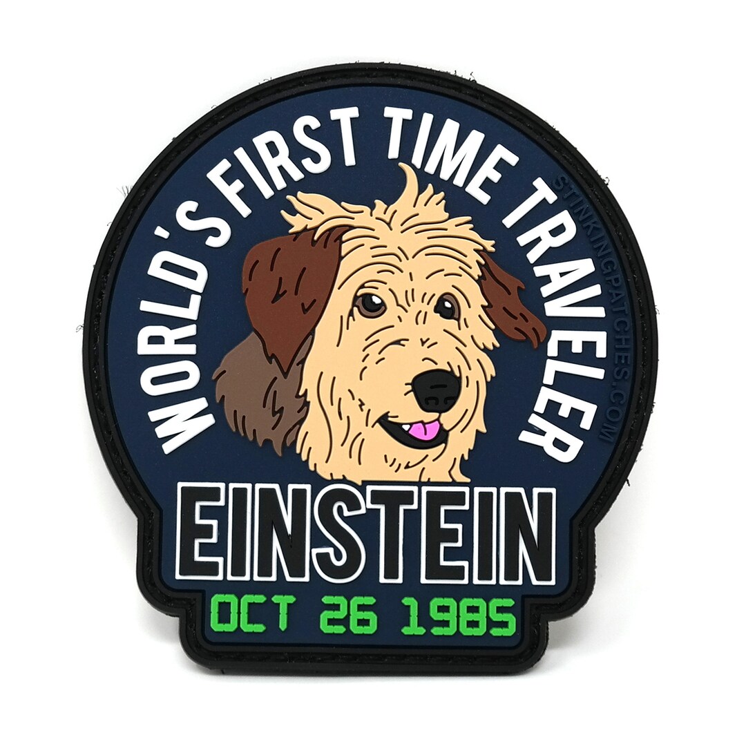 Einstein World's First Time Traveler PVC Hook and Loop Etsy