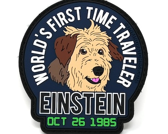 Einstein - World's First Time Traveler - PVC Tactical Patch