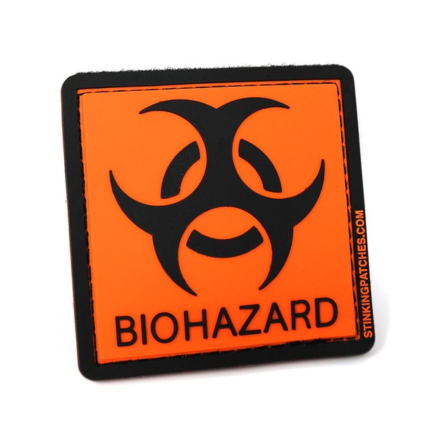 Biohazard PVC Tactical Morale Patch | Funny and Practical! Great for Tactical Diaper Bags!