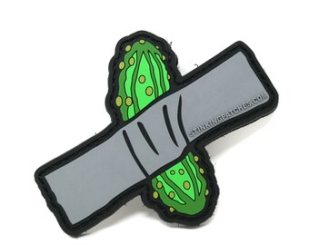 Duct Tape Pickle PVC Patch | Tactical Lunch Bag, Funny Hook and Loop