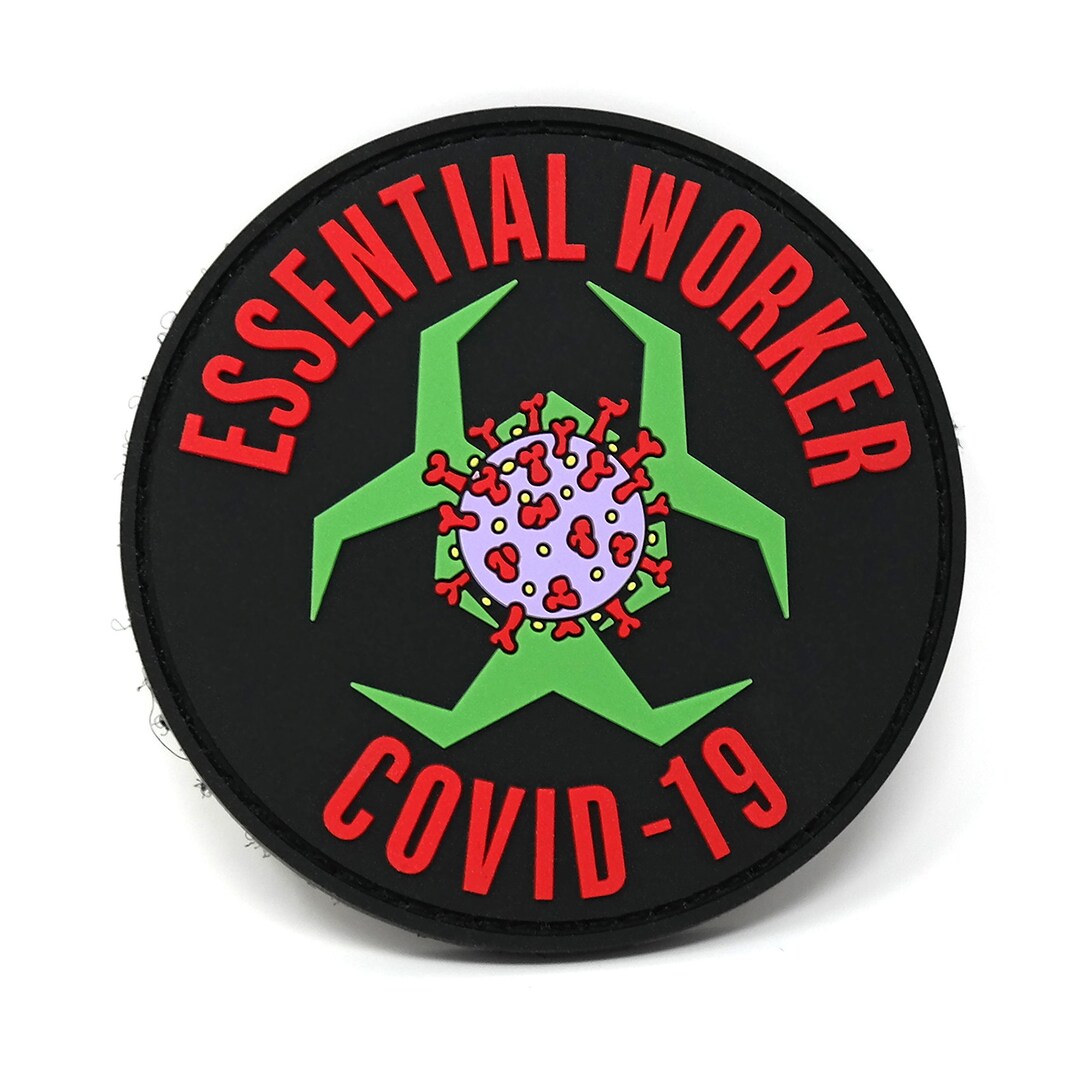 Essential Worker PVC Hook and Loop Patch Tactical Patch - Etsy