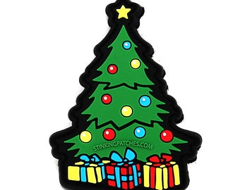 Christmas Tree Tactical Morale Patch | 3D PVC Rubber