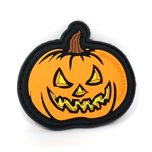 Jack o&#39; Lantern Pumpkin Tactical Patch | Halloween Morale Patch