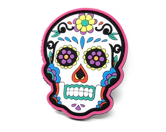 Dia de Los Muertos Skull Mask PVC Tactical Patch | Halloween Morale Patch