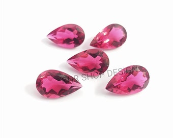 Details about / 100/% Natural Faceted Pear Shape Pink Tourmaline Quartz Gemstone NG17997-18036