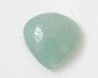 Natural Aquamarine Cabochon ,heart Aquamarine Cabochons 17X17X6mm Loose Gemstone Cabs, Flat Back Cabochon for Jewelry Making