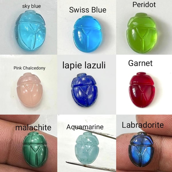 1 pezzo di perline di pietre preziose intagliate Scarb, 16x12 mm, LISCE, a goccia, lucidate a specchio, pietre preziose, fatte a mano, articolo superbo / foratura gratuita disponibile