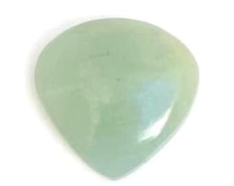 Natural Aquamarine Cabochon ,heart Aquamarine Cabochons 24X23X6mm Loose Gemstone Cabs, Flat Back Cabochon for Jewelry Making