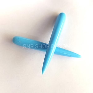 60x8 mm  turquoise A Match pair Smooth Briolette Tear drop shape High Polished Superb Item / free drilling available