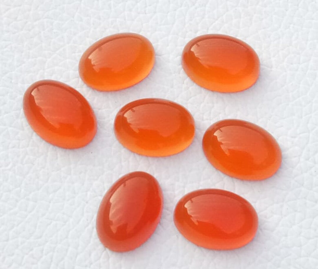 A Beautiful Piece of Rare Carnelian Chalcedony,oval Shape,6x4mm to 25x18 Mm,high Polished
