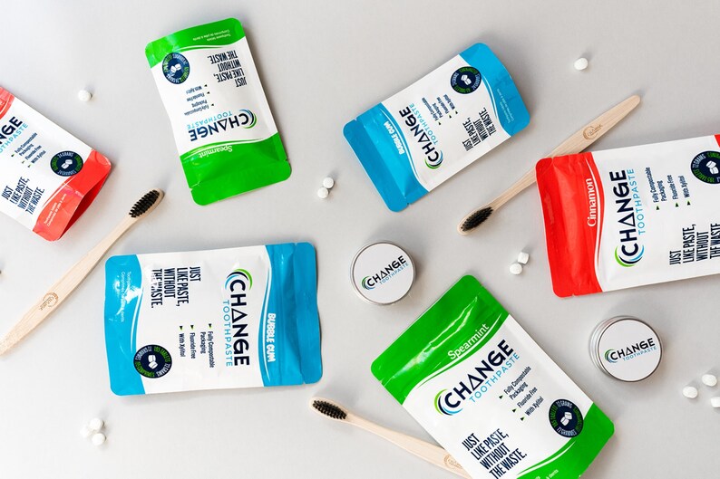 Change Toothpaste Tablets Spearmint 1 Month Etsy