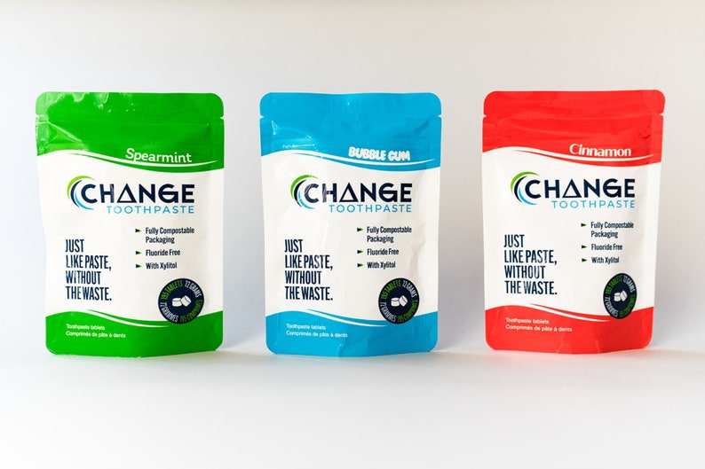 Change Toothpaste Tablets Spearmint 3 Months Etsy Canada