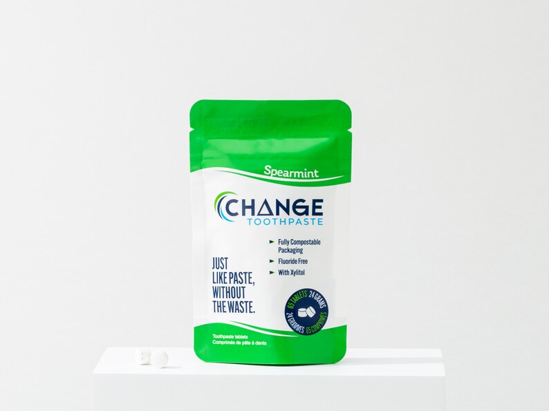 Change Toothpaste Tablets Spearmint 1 Month Etsy