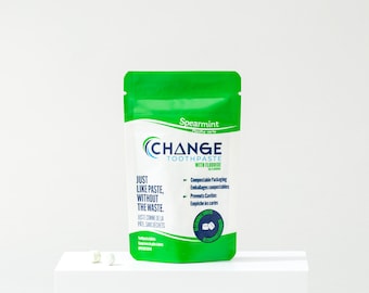 Fluoride Change Toothpaste Tablets, Spearmint, 1 Month