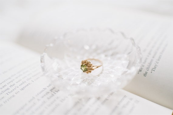 Circa 1970s 10KT Yellow Gold Peridot Ring