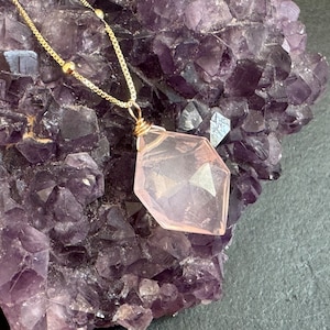 Healing Crystal Necklace, Jewelry for Stress Relief, Calming Crystal Jewelry, Anti Anxiety Necklace