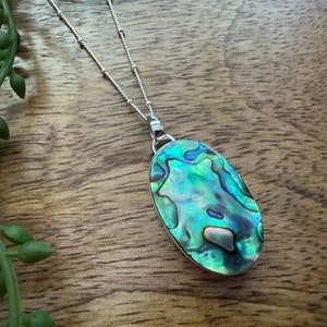 Abalone shell 925 Sterling Silver Pendant