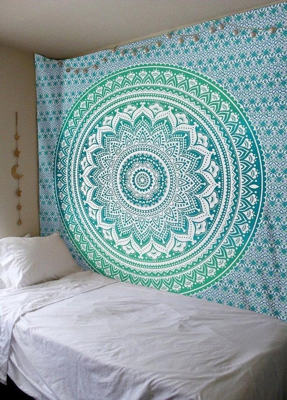King/Queen Twin Indian Mandala Tapestry Wall Hanging Hippie Bohemian Bedspread 