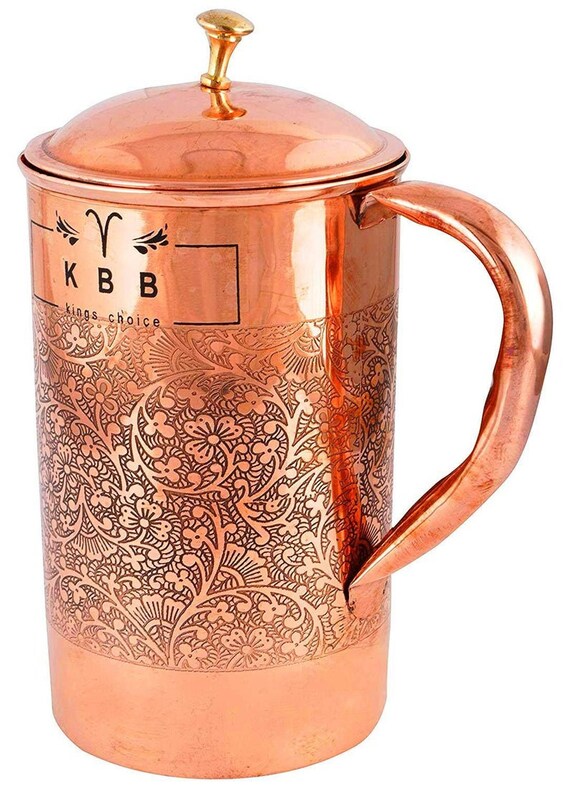 Satisfaction Guaranteed Copper Water Jug Pitchers 1500ML With Hammered