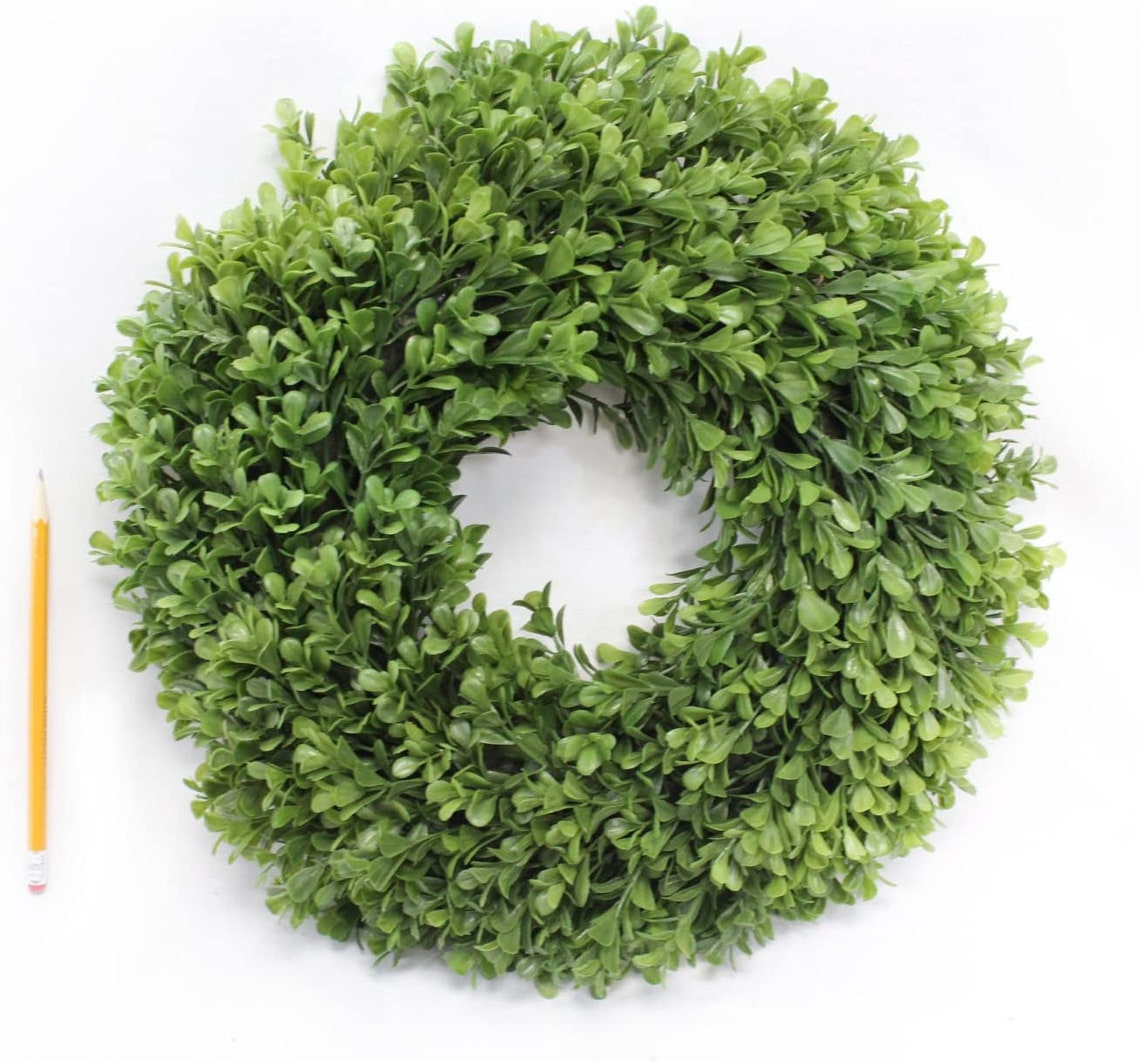 Boxwood Wreath Artificial Wreath 13 Inches Home Decor for Etsy