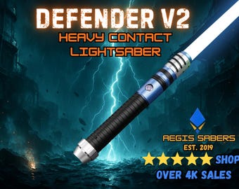 DEFENDER V2 - SPADA LASER interamente in metallo - Suono - Oscillazione fluida - Neopixel