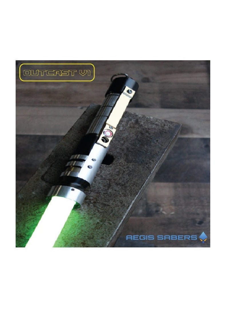 OUTCAST - All Metal LIGHTSABER - Premium Sound With in built Recharging - Full RGB Color Spectrum 