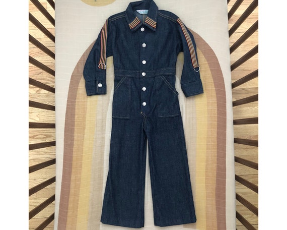 Vintage Health Tex Denim Coverall Jumpsuit with Ra