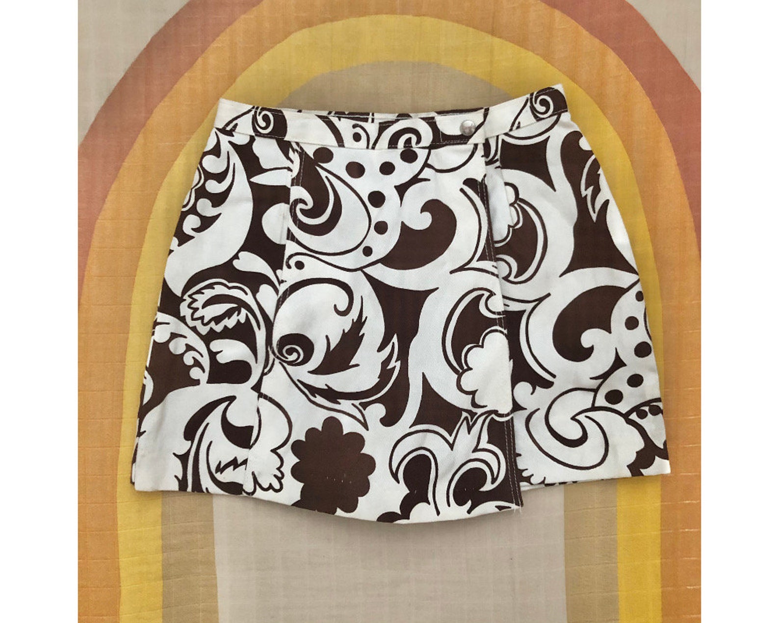 Rare Vintage Girls Wrangler Abstract Floral Print Skort Skirt | Etsy