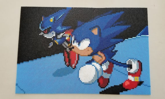 Mecha sonic  Sonic, Sonic art, Pixel art