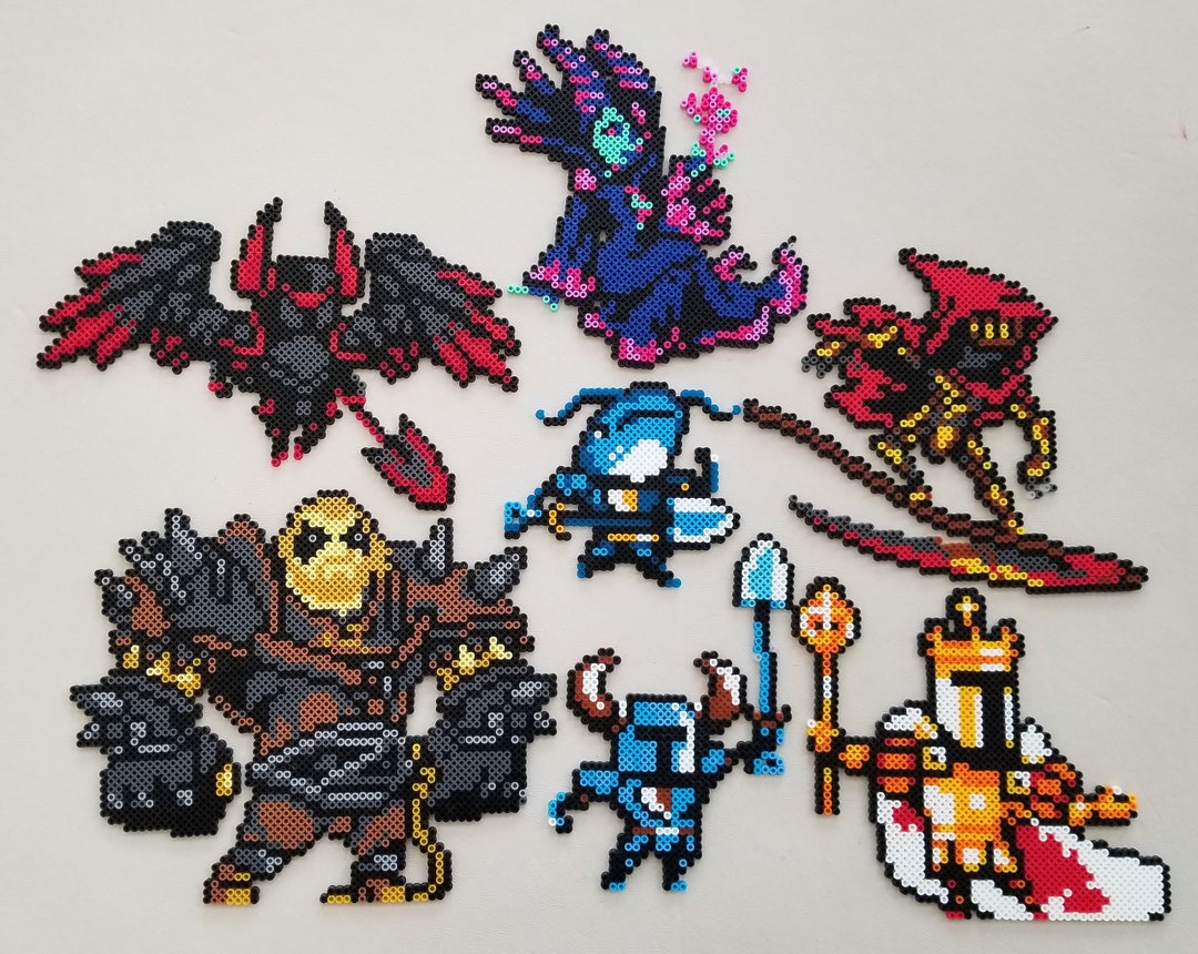 Pixel Bead Art Shovel Knight Characters Etsy