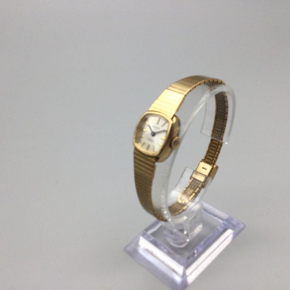 Vintage Gruen Watch Women 17mm Gold Tone 17 Jewel… - image 4