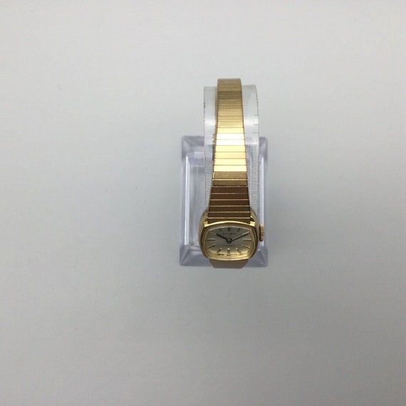 Vintage Gruen Watch Women 17mm Gold Tone 17 Jewel… - image 3