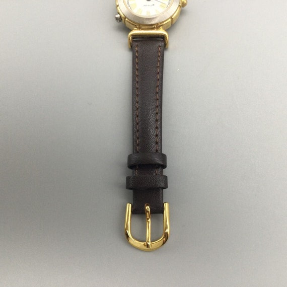 Vintage Guess Watch Women Gold Silver Tone Indigl… - image 9