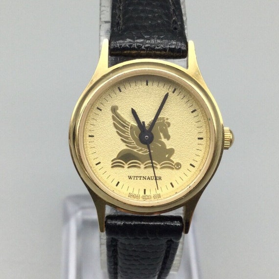 Vintage Wittnauer Pegasus Watch Women Gold Tone B… - image 1