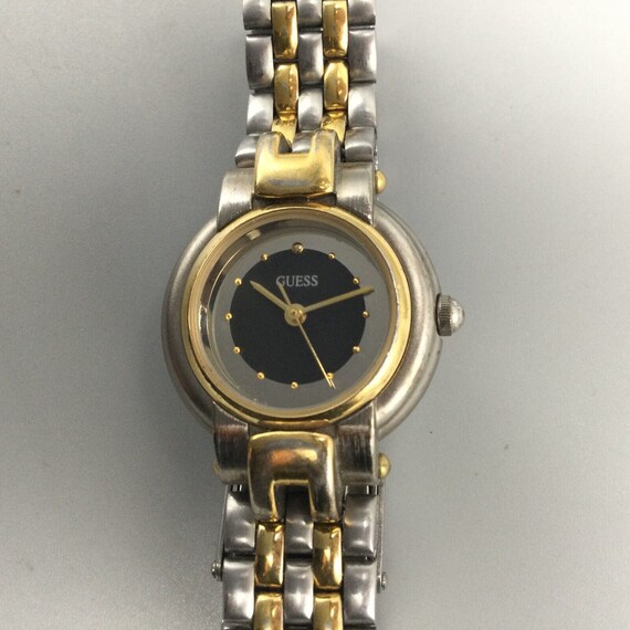 Vintage Guess Watch Women 24mm Silver Gold Two To… - image 6