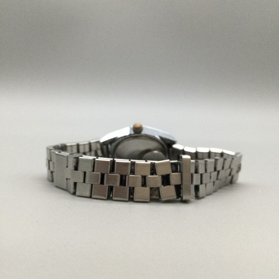 Vtg Timex Electric Watch Women 19mm Silver Tone C… - image 7