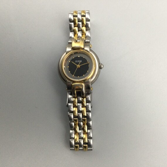 Vintage Guess Watch Women 24mm Silver Gold Two To… - image 7