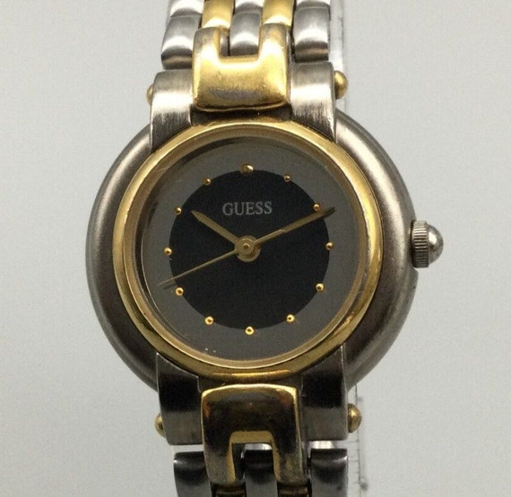 Vintage Guess Watch Women 24mm Silver Gold Two To… - image 1