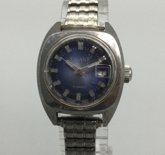 Vintage Le Gant Watch Women Silver Tone 17 Jewels… - image 1