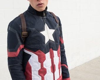 Captain America First Avengers Distressed Brown Cowhide Leather Jacket For Men