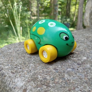 RARE 1970's TONKA Gigglers Frog Egg Car, Still Plenty of Miles Left on This Beauty, and FREE Shipping!